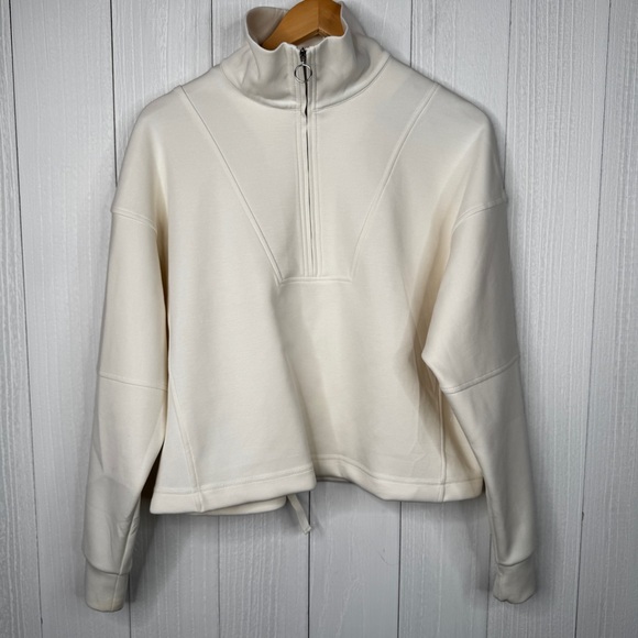 Sweaty Betty Sand Wash Funnel Neck Half Zip Sweatshirt - Picture 3 of 8